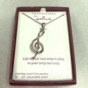 NIB, Stainless Steel Music Note.